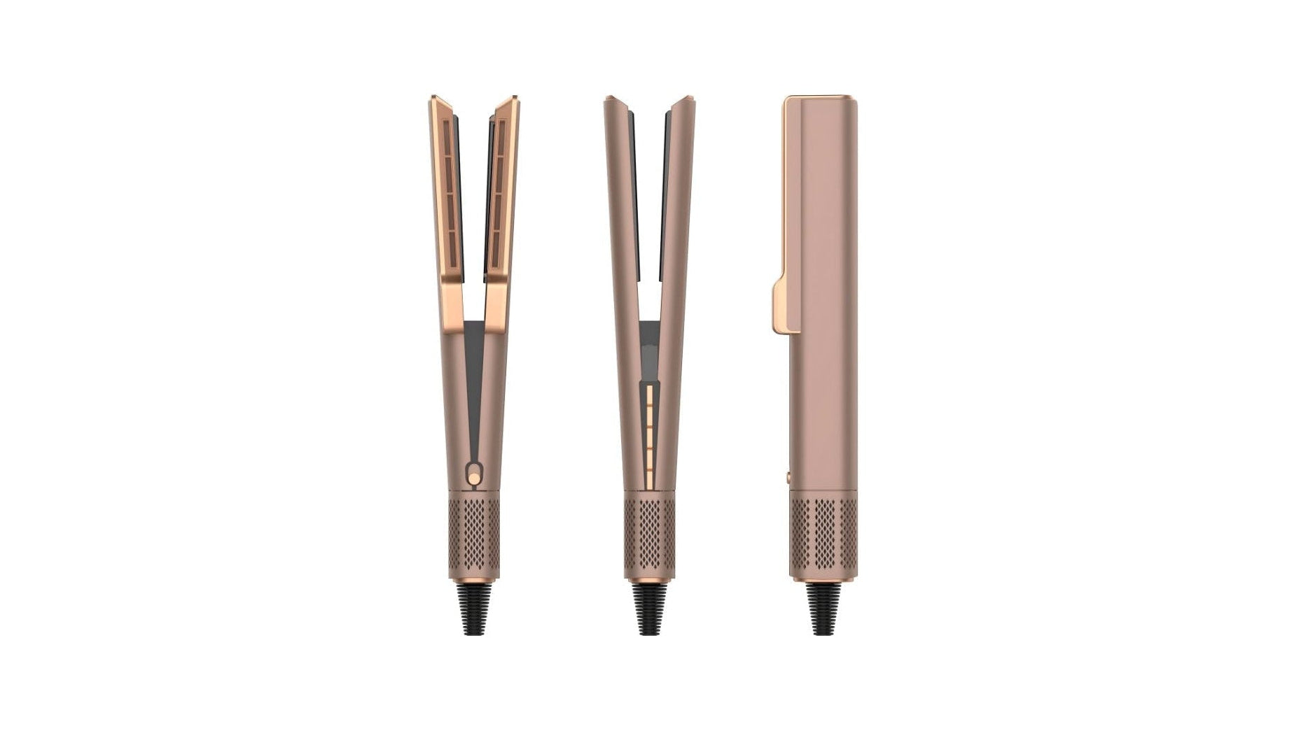 Airisse Aeroveil wet dry air straightener for no heat damage in santal dune finish.